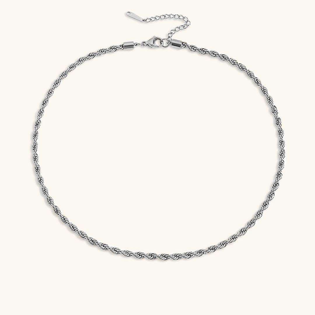 Collier Chaîne Torsadée Plaqué Or Bianca