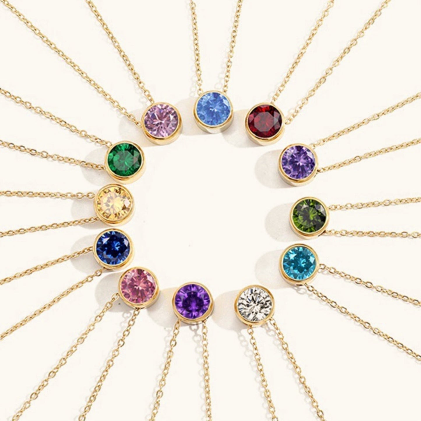 Collier Amelia en Pierre Colorée