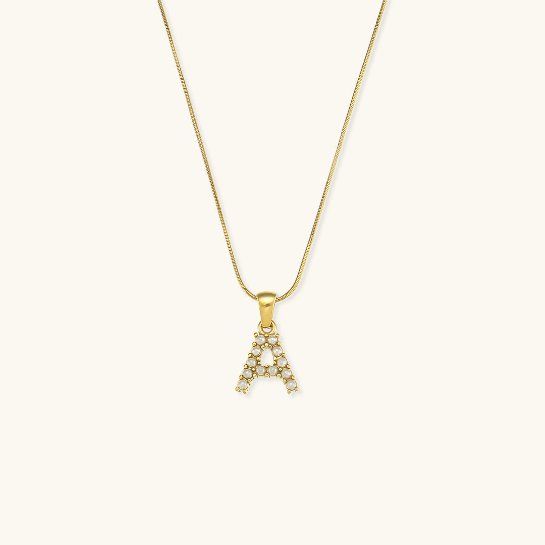 Collier Perle avec Lettre Initiale Colette