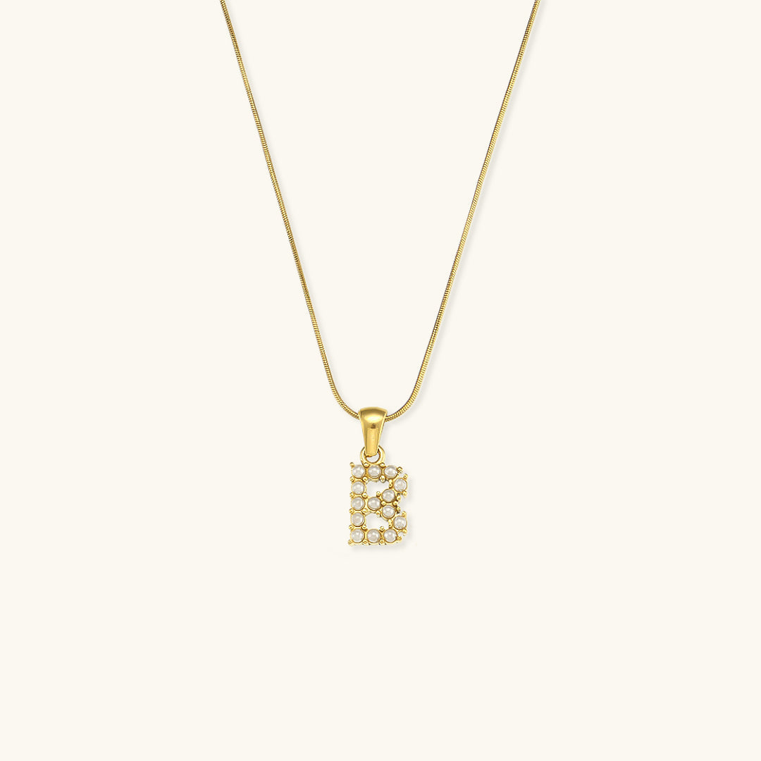 Collier Perle avec Lettre Initiale Colette