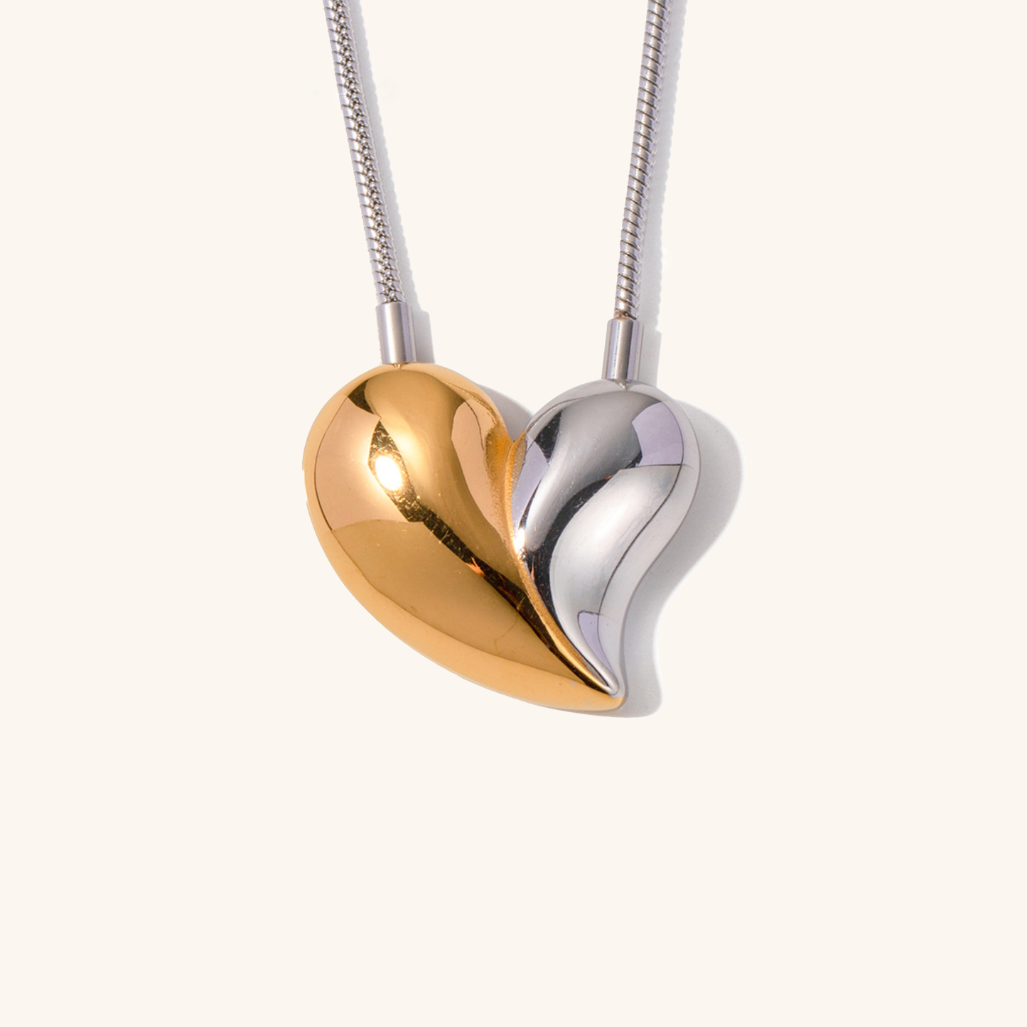 Collier Cœur Dorothea Bicolore