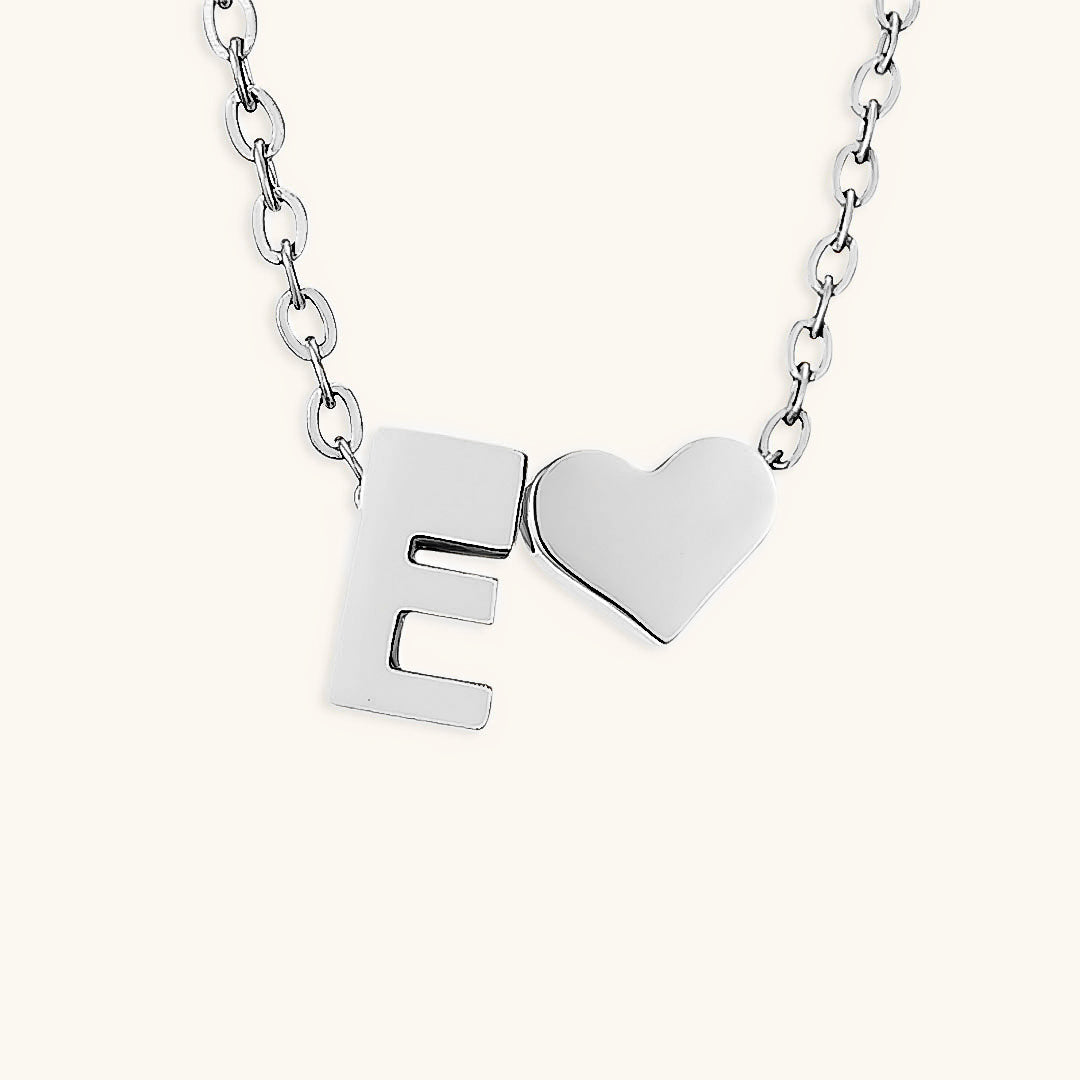 Collier Doré avec Initiale et Cœur