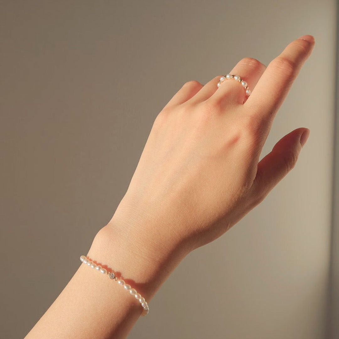 Bague Bande en Perles Fiji