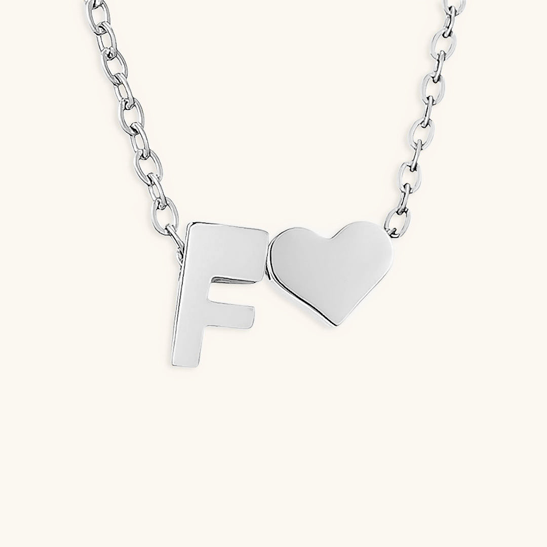 Collier Doré avec Initiale et Cœur