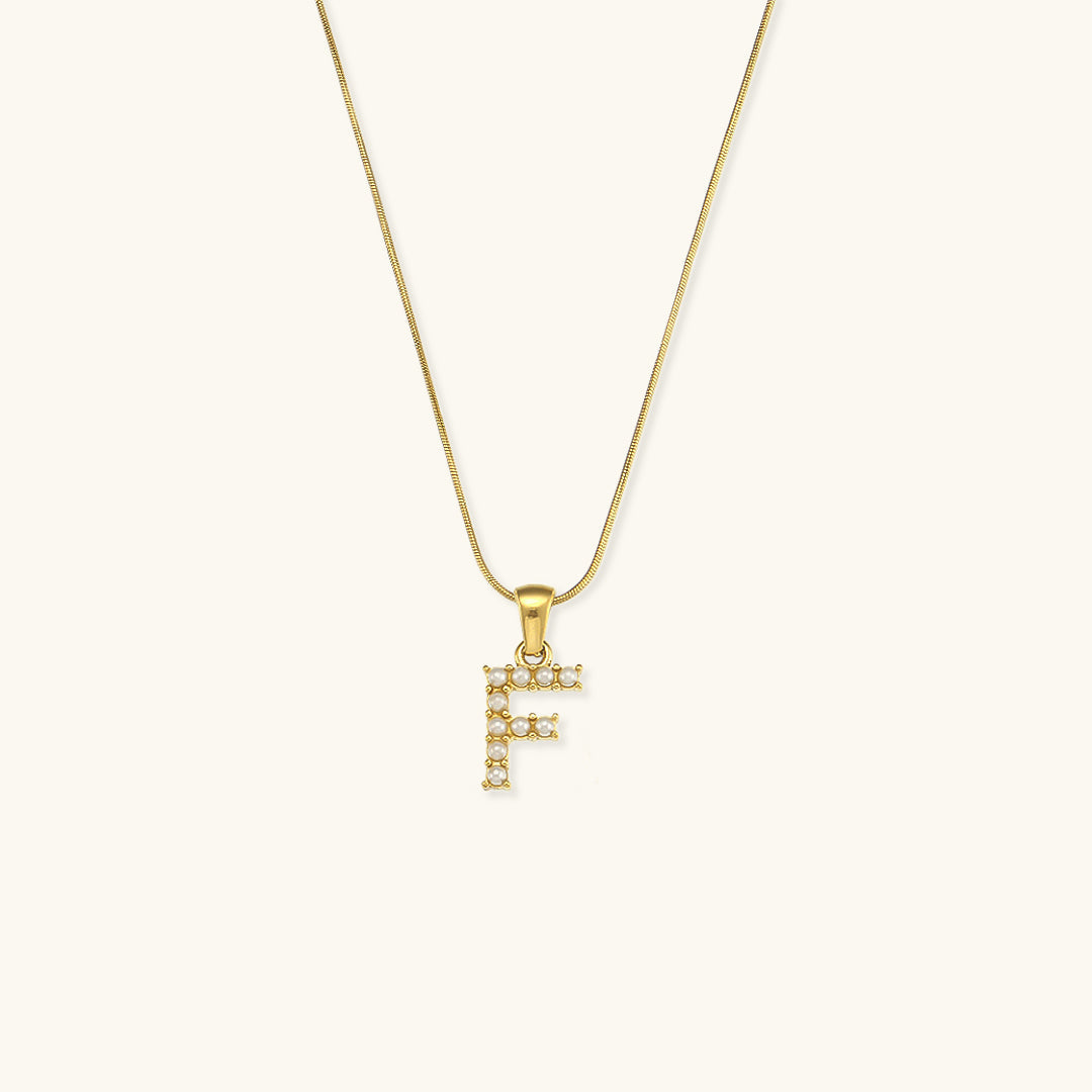 Collier Perle avec Lettre Initiale Colette