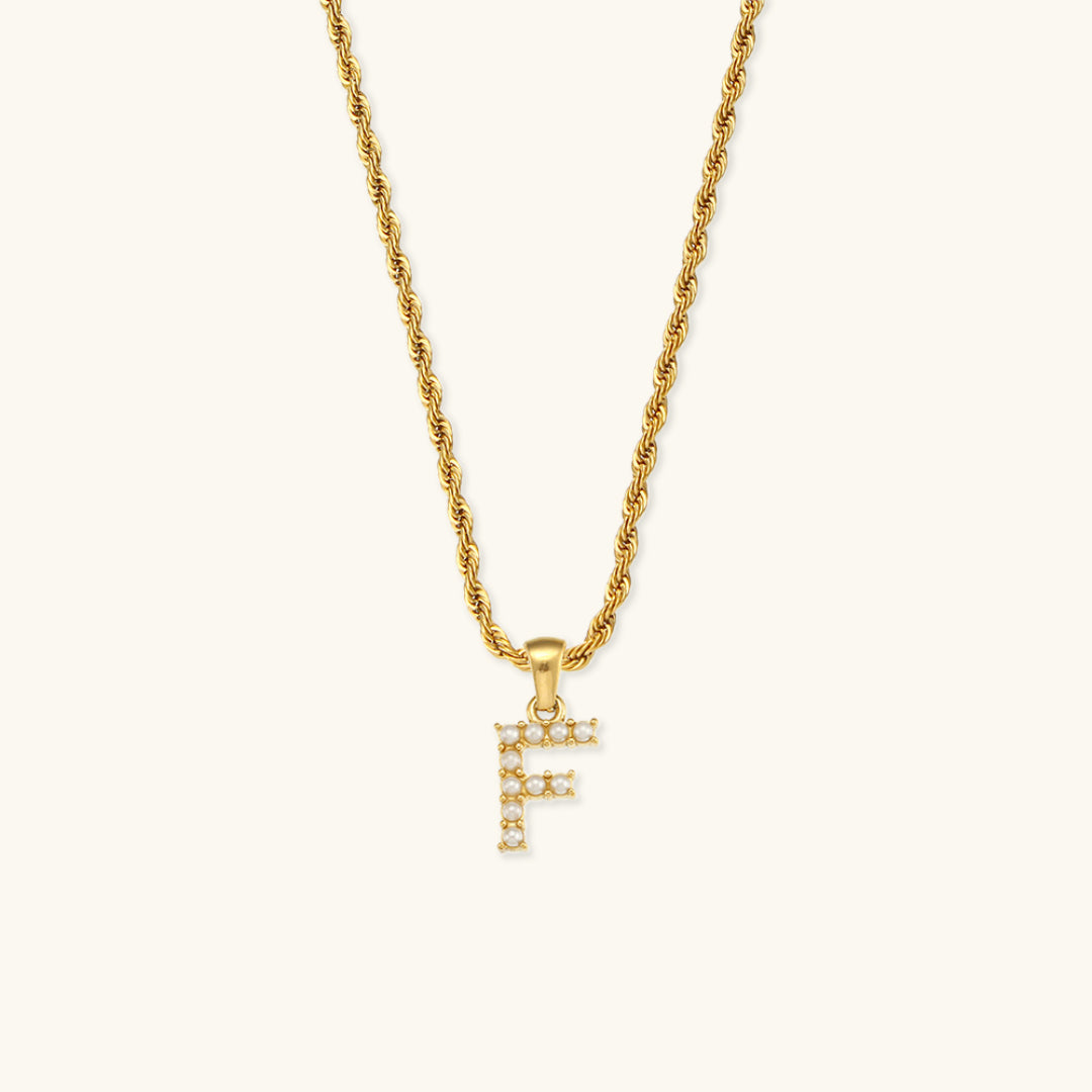 Collier Perle avec Initiale Elodie