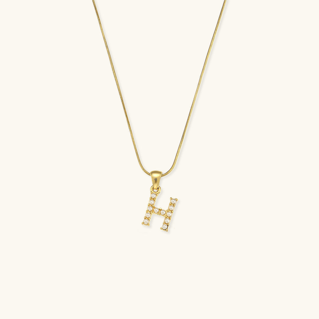 Collier Perle avec Lettre Initiale Colette