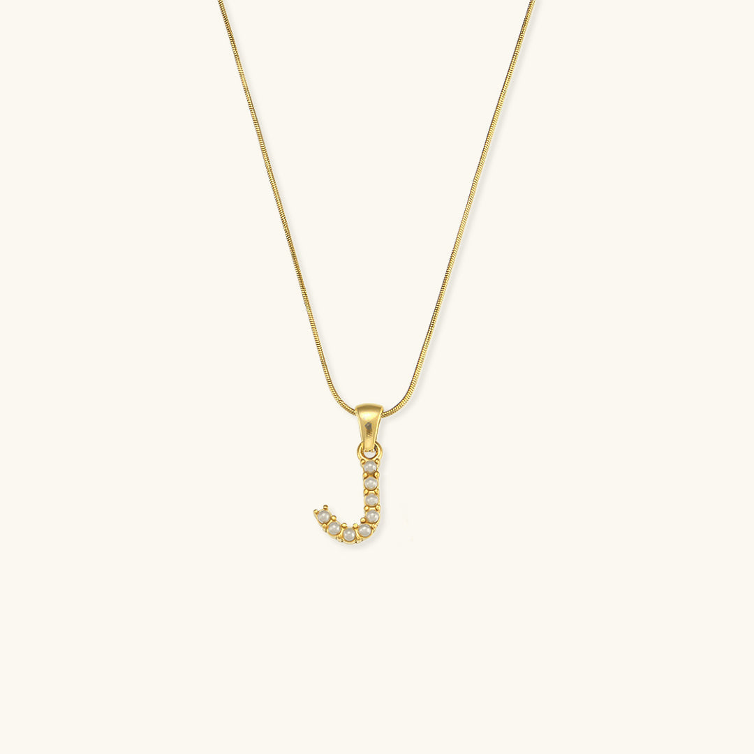 Collier Perle avec Lettre Initiale Colette
