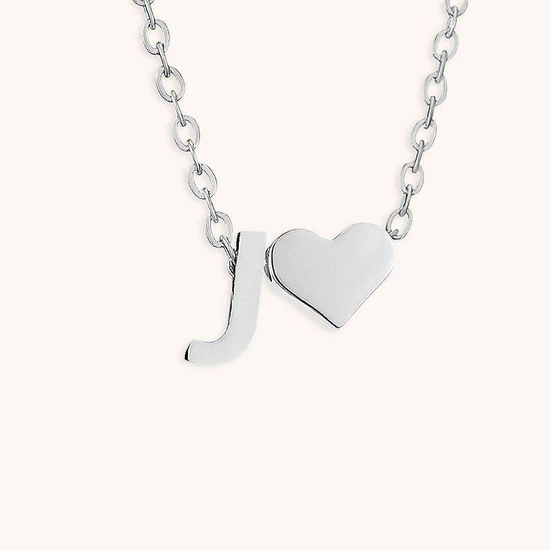 Collier Doré avec Initiale et Cœur