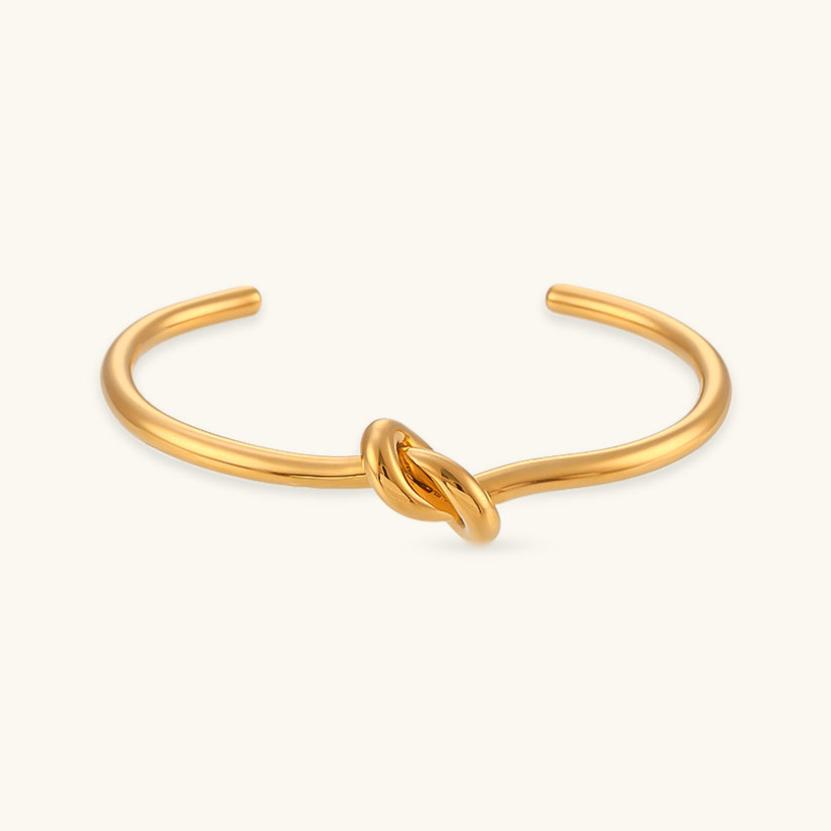 Bracelet Jonc Plaqué Or Louisa
