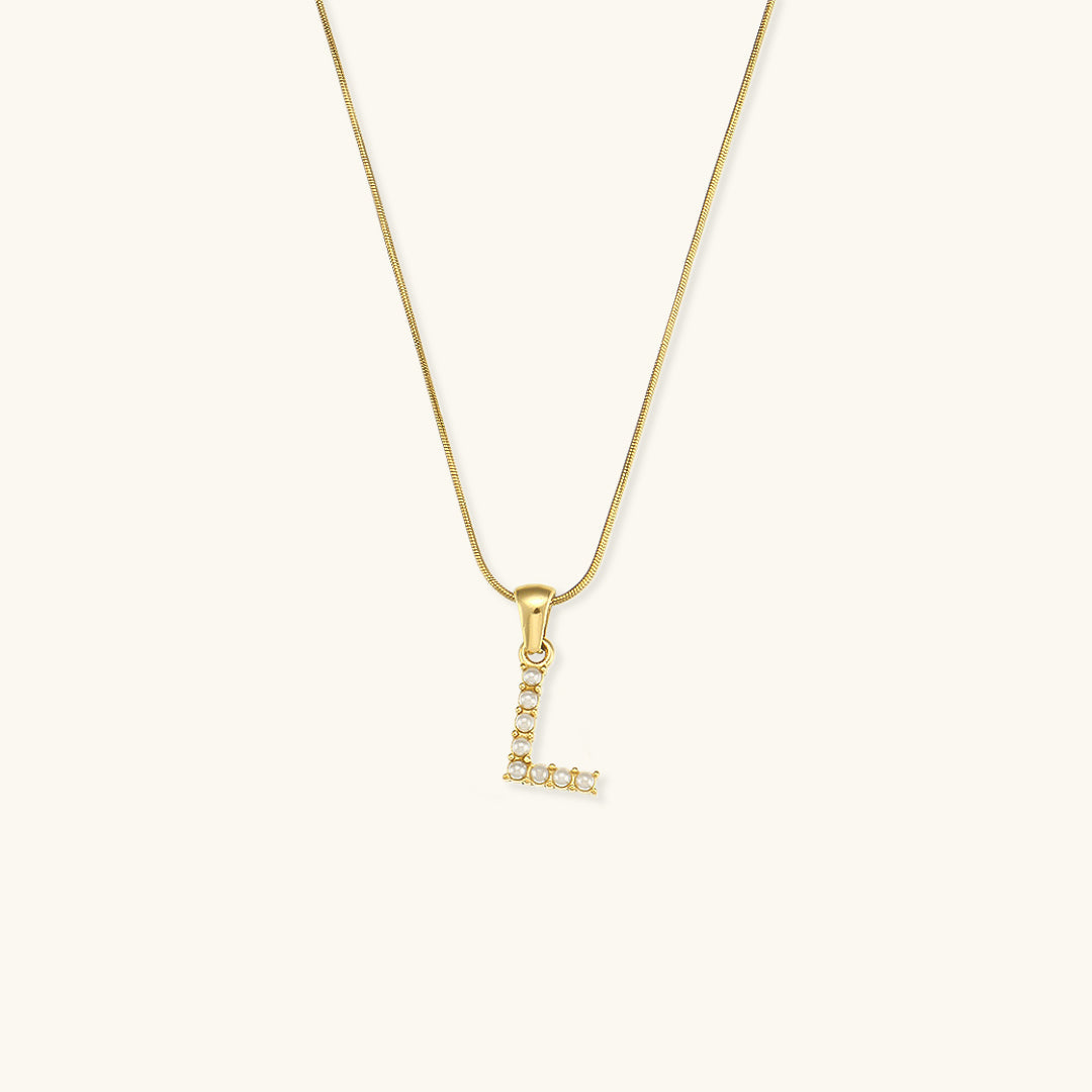 Collier Perle avec Lettre Initiale Colette