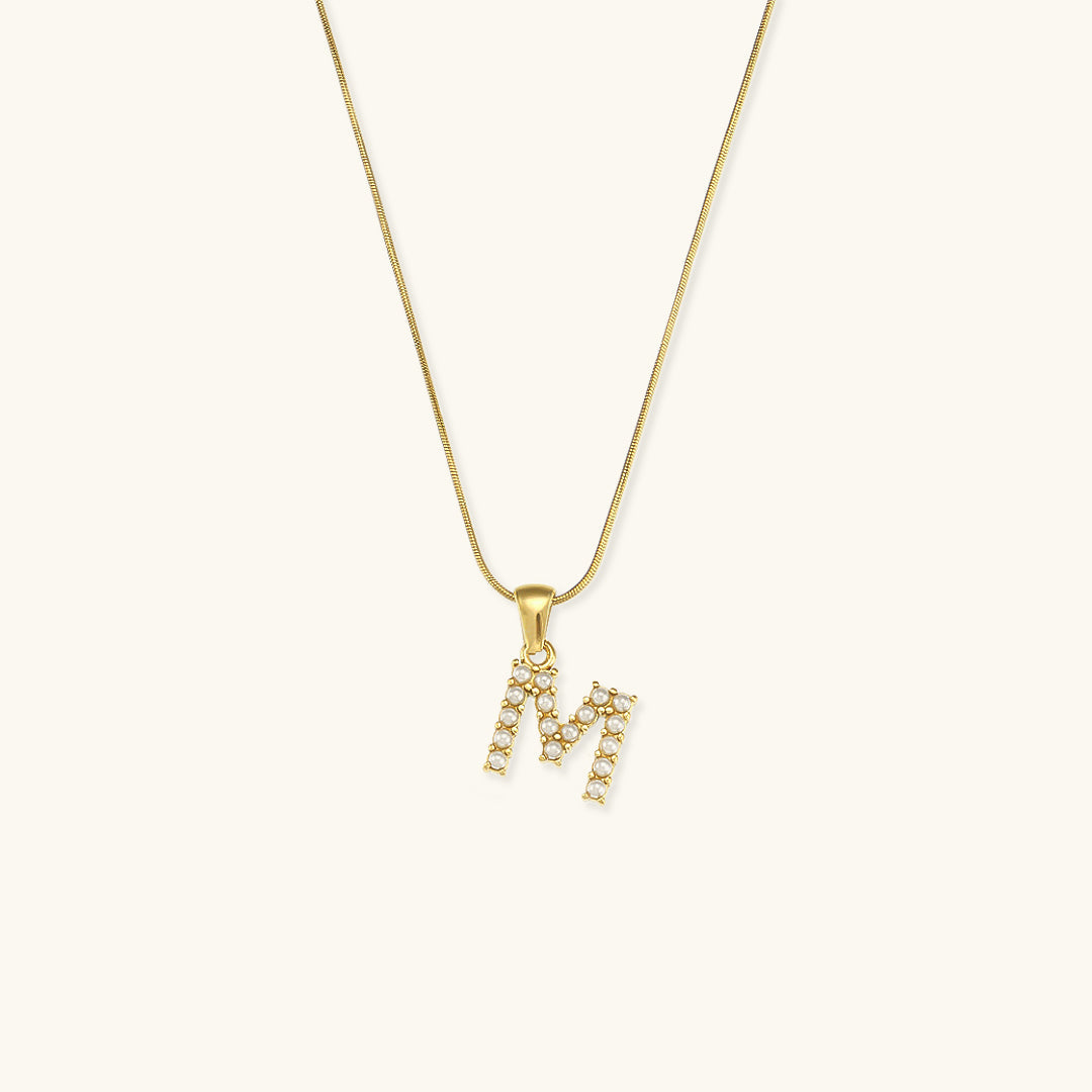 Collier Perle avec Lettre Initiale Colette