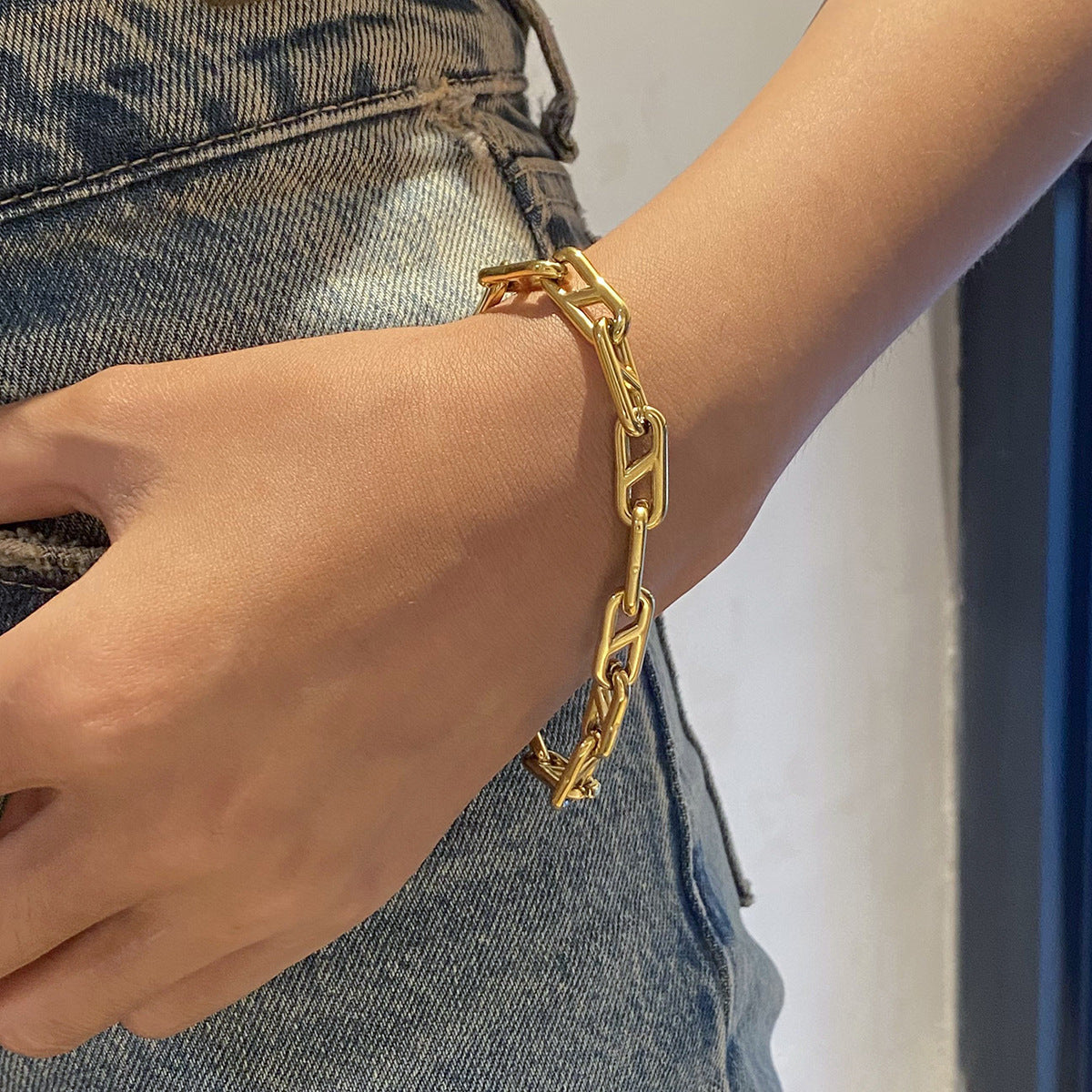 Bracelet Chaîne Plaqué Or Melissa