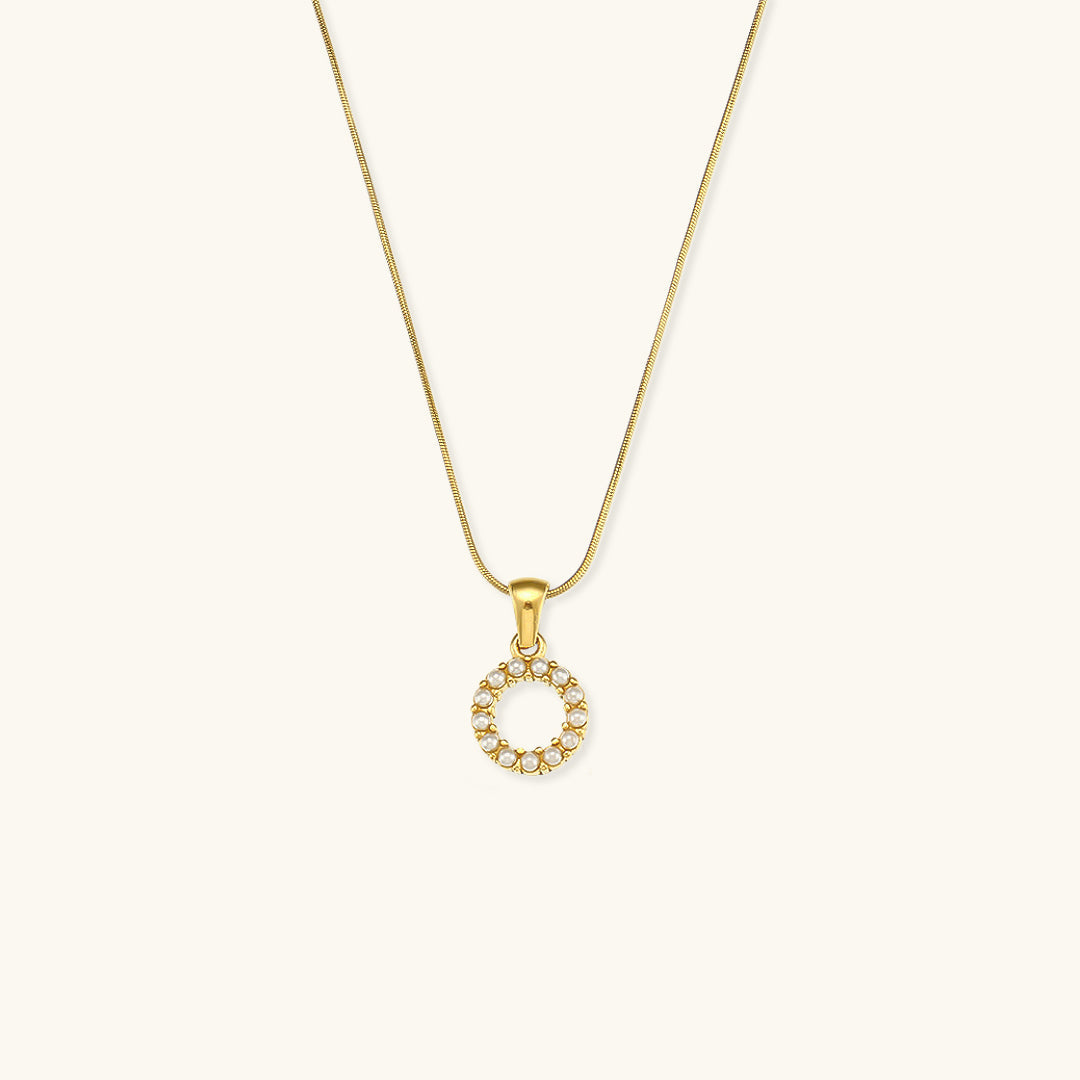Collier Perle avec Lettre Initiale Colette