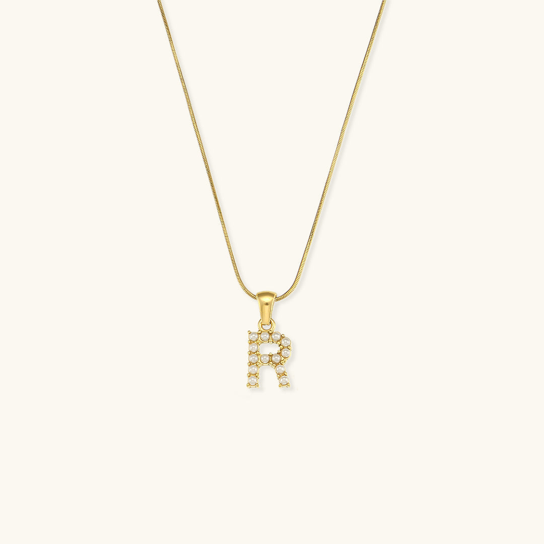 Collier Perle avec Lettre Initiale Colette