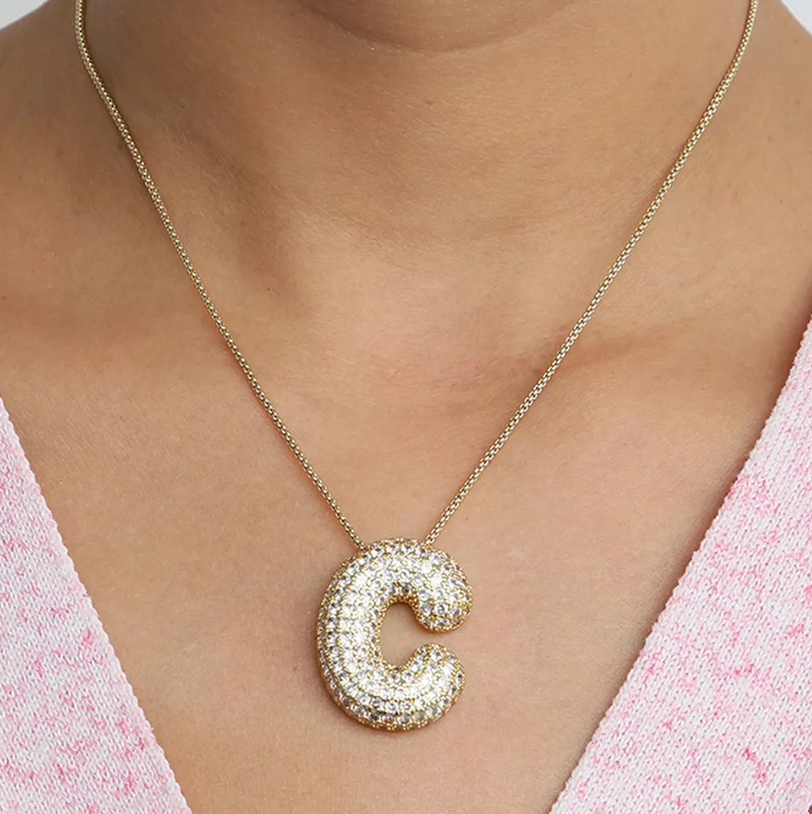Collier Diamant Avec Initiale