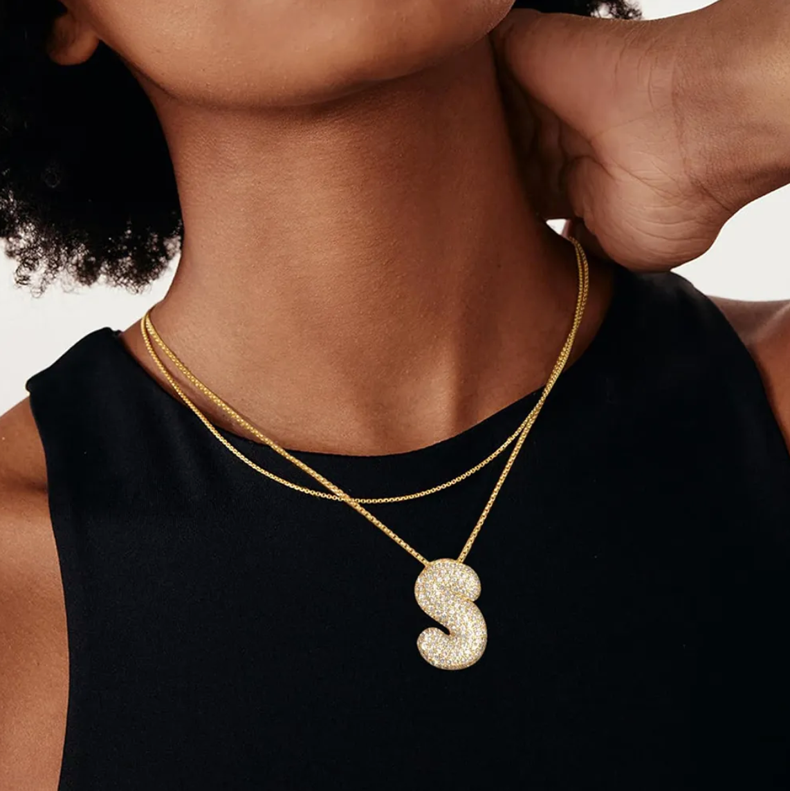 Collier Diamant Avec Initiale