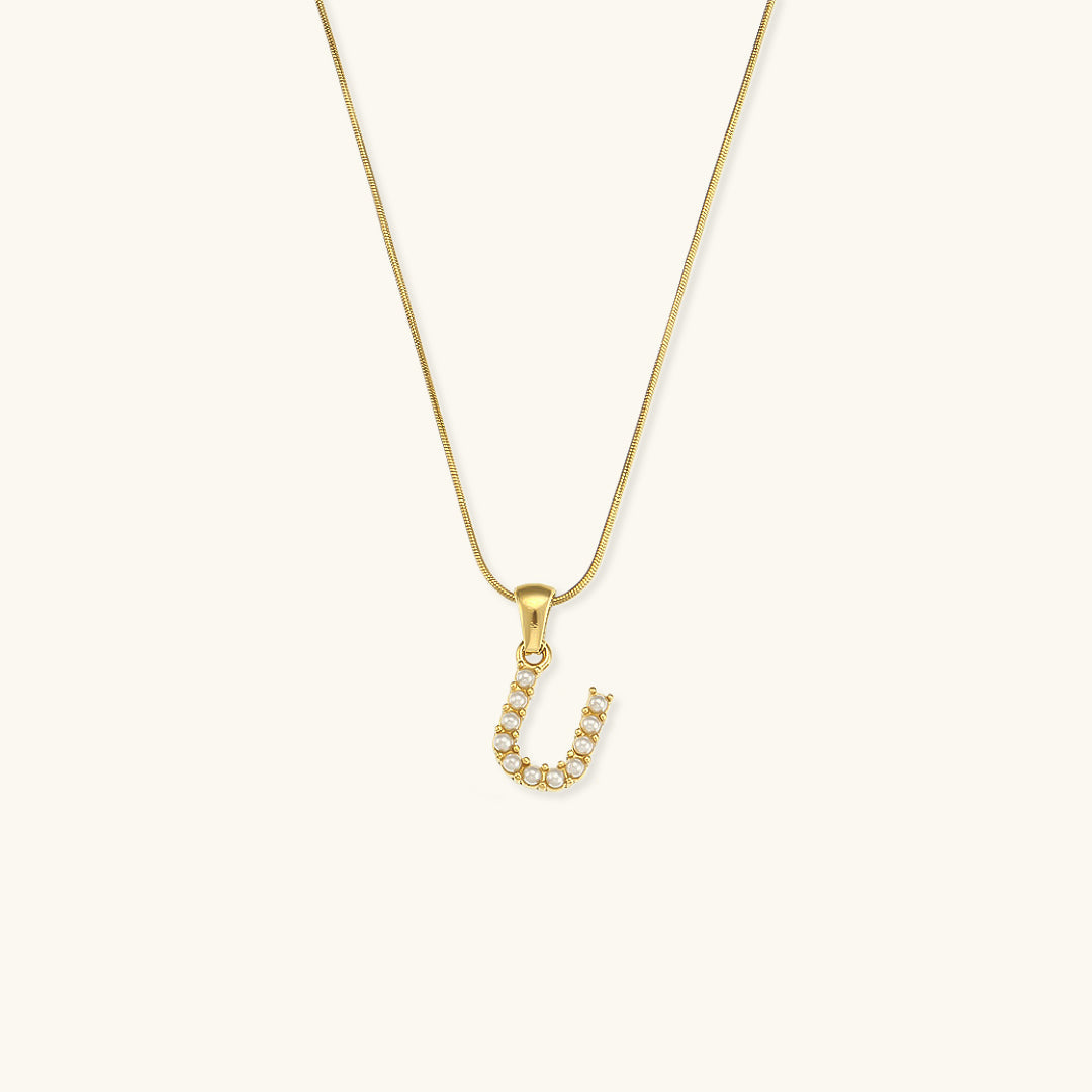 Collier Perle avec Lettre Initiale Colette