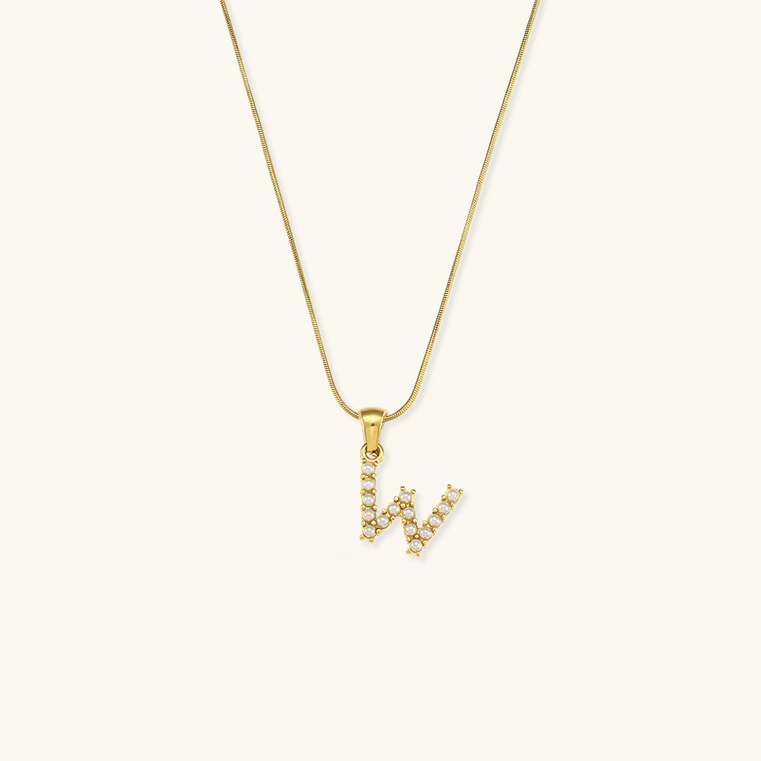 Collier Perle avec Lettre Initiale Colette