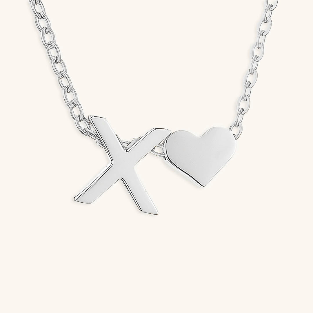 Collier Doré avec Initiale et Cœur