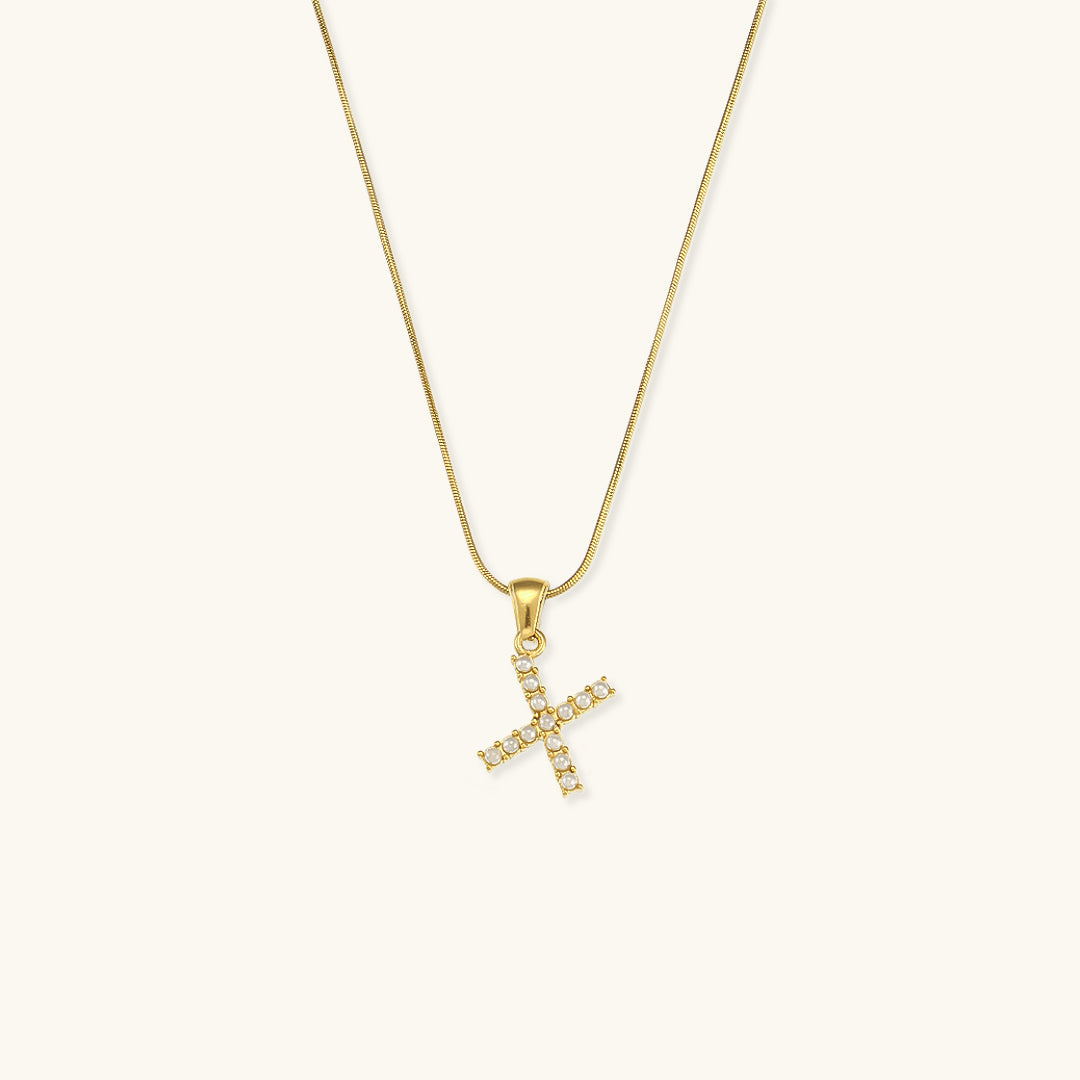 Collier Perle avec Lettre Initiale Colette