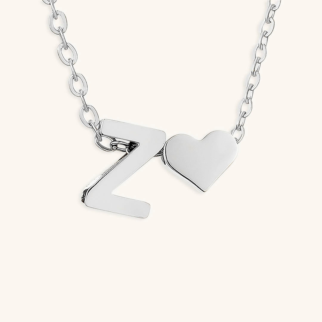 Collier Doré avec Initiale et Cœur