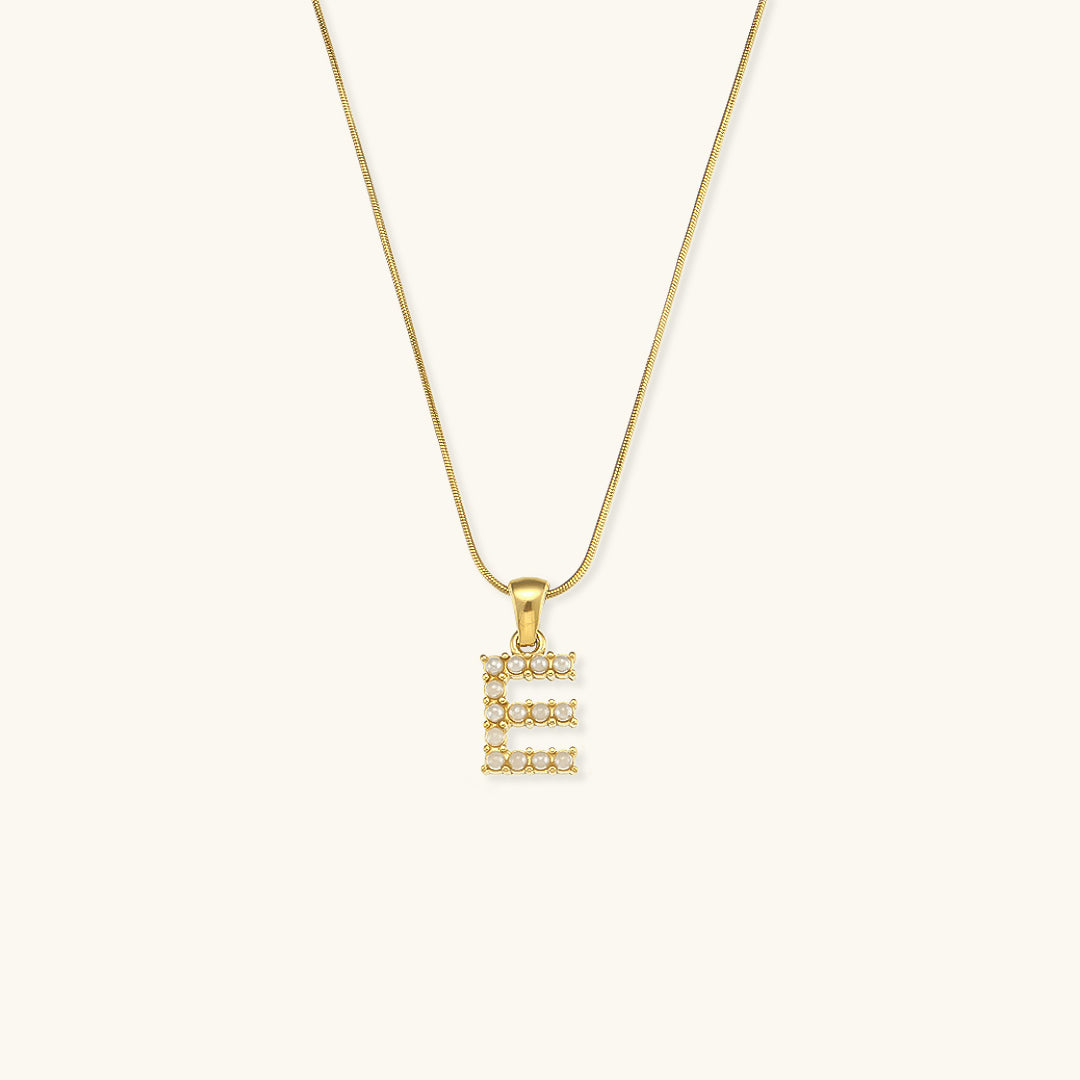 Collier Perle avec Lettre Initiale Colette