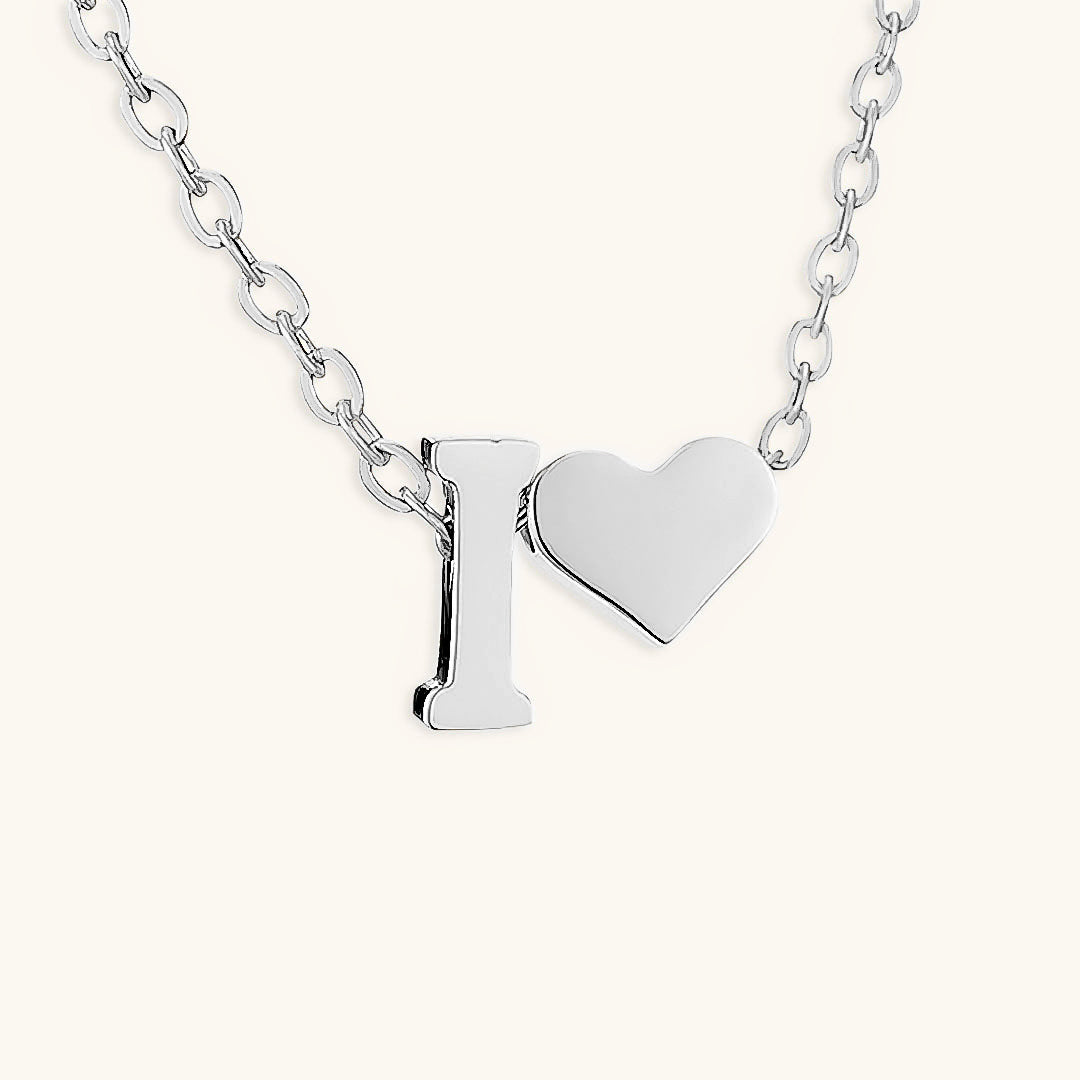 Collier Doré avec Initiale et Cœur