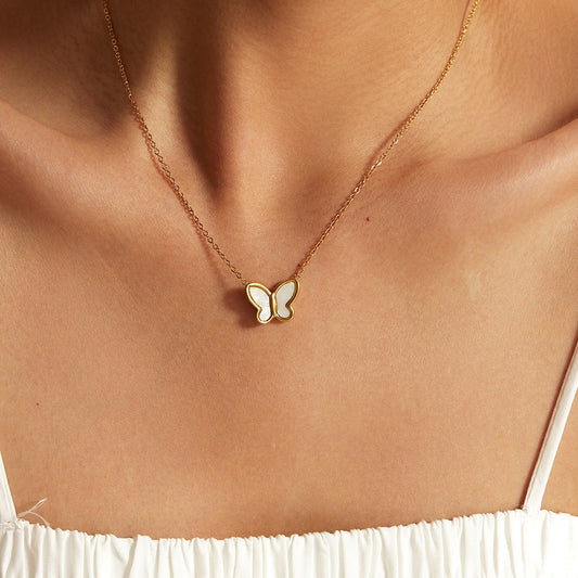 Collier Papillon en Nacre