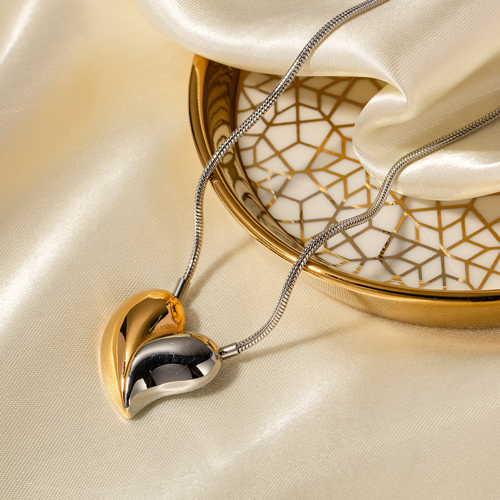 Collier Cœur Dorothea Bicolore
