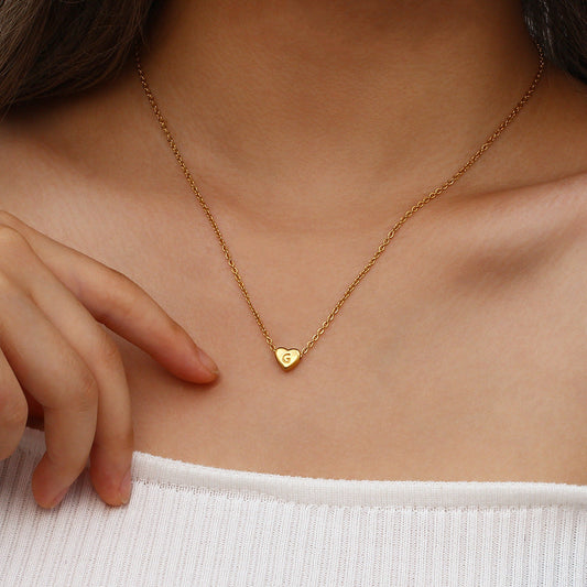 Collier Initiale Cœur