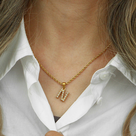 Collier Perle avec Initiale Elodie
