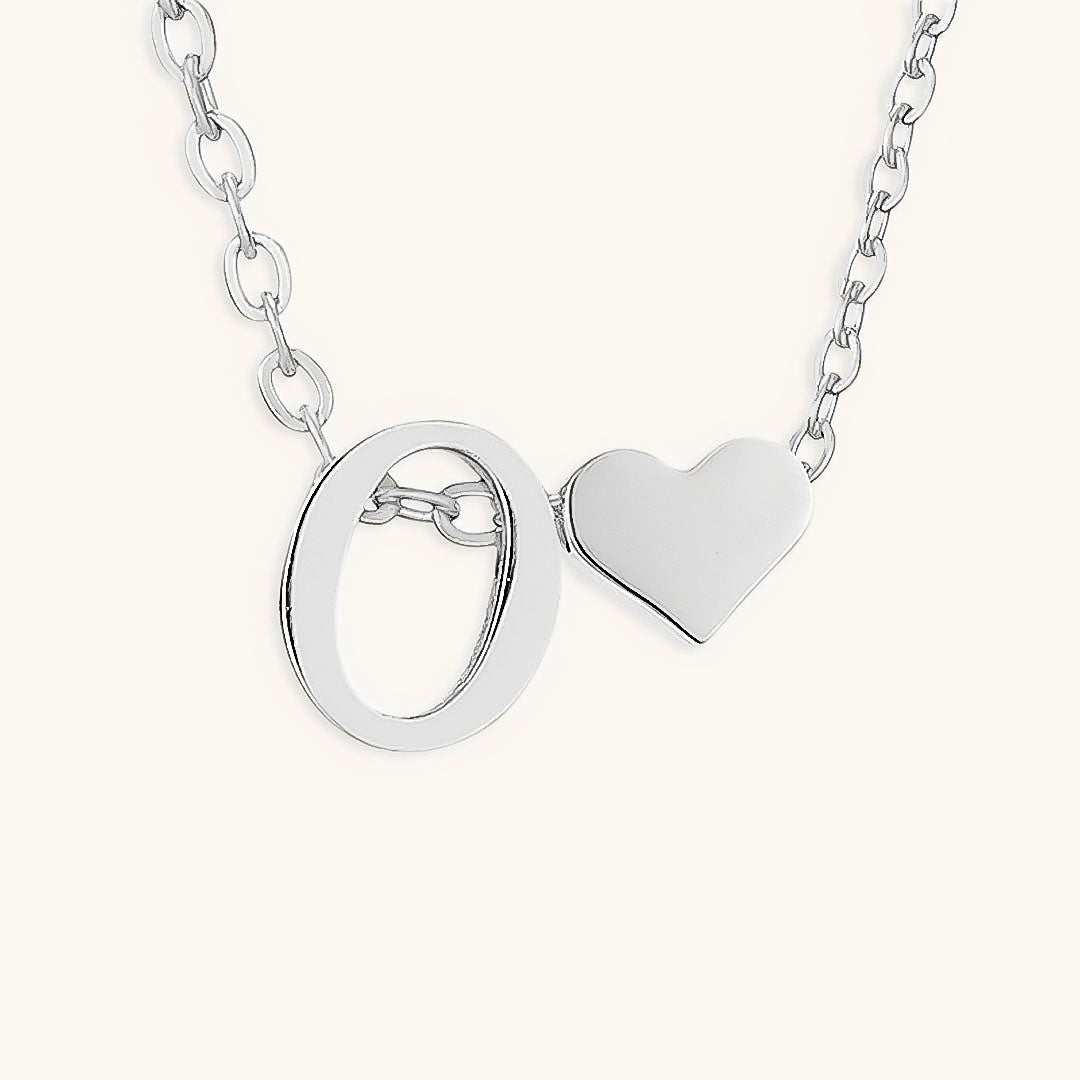 Collier Doré avec Initiale et Cœur