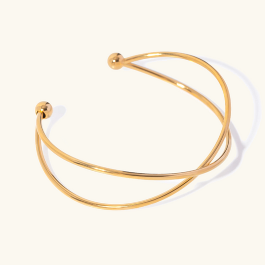 Bracelet Jonc Plaqué Or Chelsea