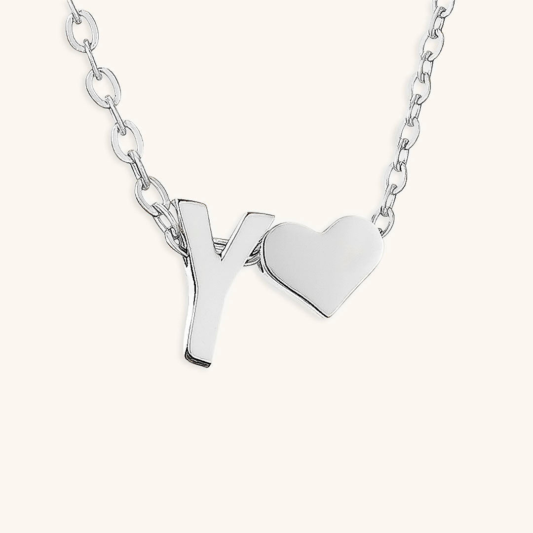 Collier Doré avec Initiale et Cœur
