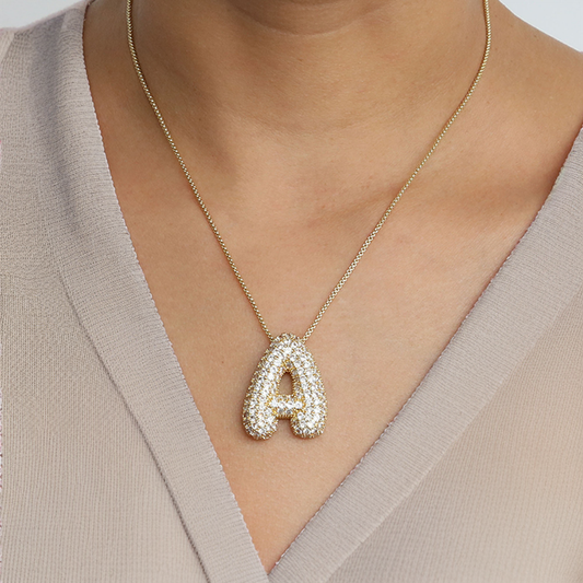 Collier Diamant Avec Initiale